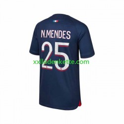Fußballtrikot Paris Saint-Germain N.Mendes 25 Herren Heim 2023-2024 Kurzarm