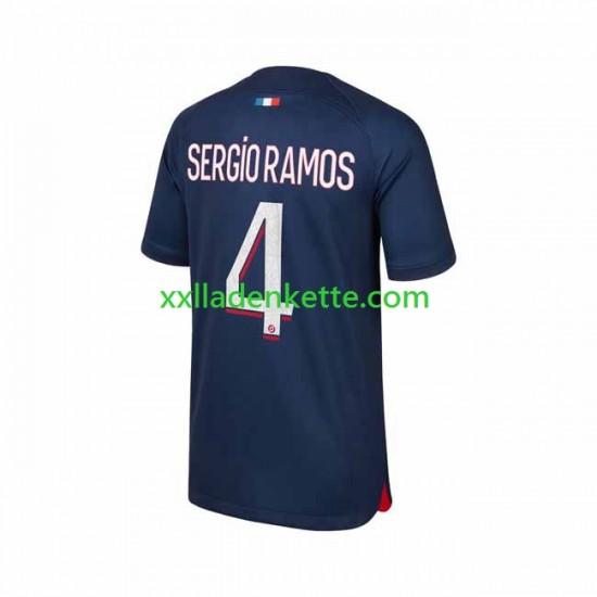 Fußballtrikot Paris Saint-Germain Sergio Ramos 4 Herren Heim 2023-2024 Kurzarm
