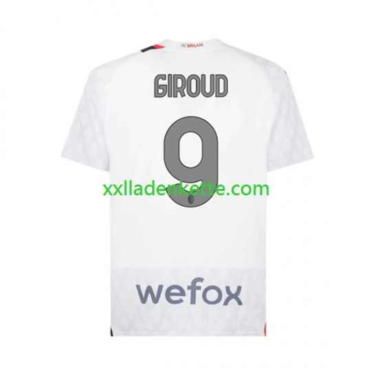 Fußballtrikot AC Mailand Olivier Giroud 9 Herren Auswärts 2023-2024 Kurzarm