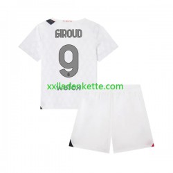 Fußballtrikot AC Mailand Olivier Giroud 9 Kinder Auswärts 2023-2024 Kurzarm