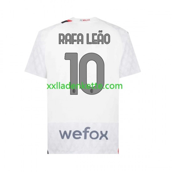 Fußballtrikot AC Mailand Rafael Leao 10 Herren Auswärts 2023-2024 Kurzarm