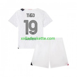 Fußballtrikot AC Mailand Theo 19 Kinder Auswärts 2023-2024 Kurzarm