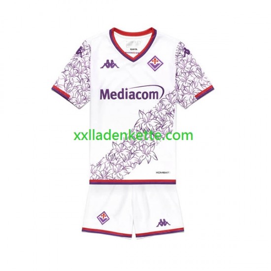 Fußballtrikot AC Florenz Kinder Auswärts 2023-2024 Kurzarm