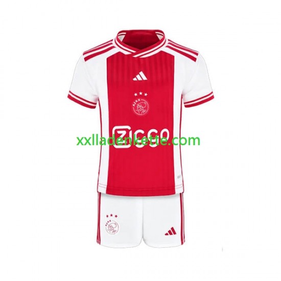 Fußballtrikot Ajax Amsterdam Kinder Heim 2023-2024 Kurzarm