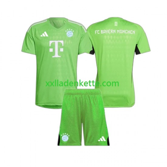 Fußballtrikot FC Bayern München Torwart Kinder Auswärts 2023-2024 Kurzarm