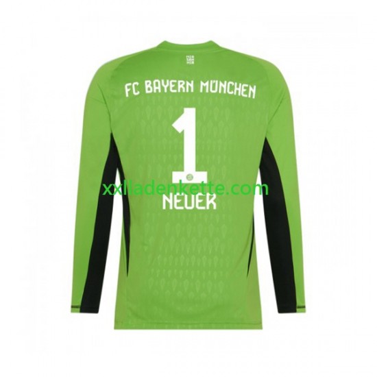 Fußballtrikot FC Bayern München Manuel Neuer 1 Torwart Herren Auswärts 2023-2024 Langarm