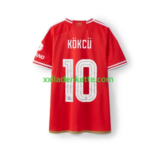 Fußballtrikot Benfica Orkun Kokcu 10 Herren Heim 2023-2024 Kurzarm