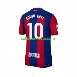Fußballtrikot FC Barcelona Ansu Fati 10 Herren Heim 2023-2024 Kurzarm
