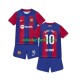 Fußballtrikot FC Barcelona Ansu Fati 10 Kinder Heim 2023-2024 Kurzarm