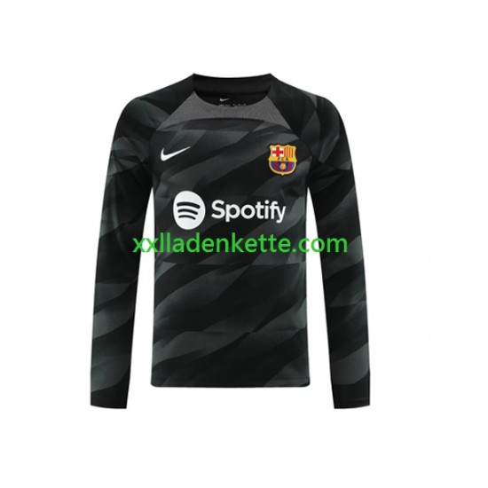 Fußballtrikot FC Barcelona Torwart Herren Auswärts 2023-2024 Langarm