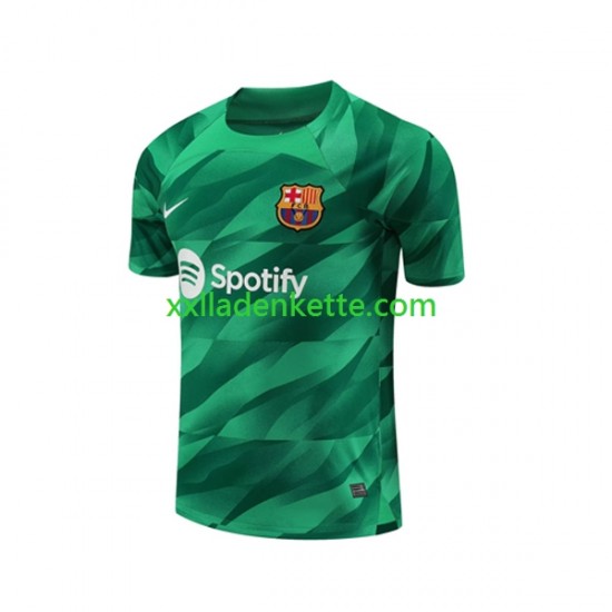 Fußballtrikot FC Barcelona Torwart Herren Heim 2023-2024 Kurzarm