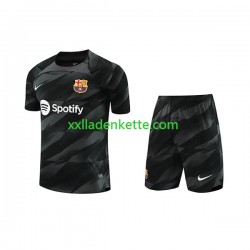 Fußballtrikot FC Barcelona Torwart Kinder Auswärts 2023-2024 Kurzarm