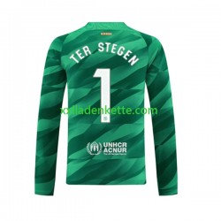 Fußballtrikot FC Barcelona Ter Stegen 1 Torwart Herren Heim 2023-2024 Langarm