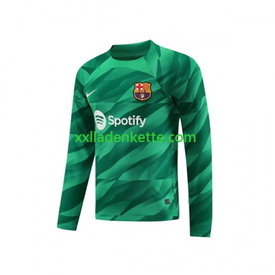 Fußballtrikot FC Barcelona Ter Stegen 1 Torwart Herren Heim 2023-2024 Langarm