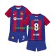 Fußballtrikot FC Barcelona Pedri 8 Kinder Heim 2023-2024 Kurzarm
