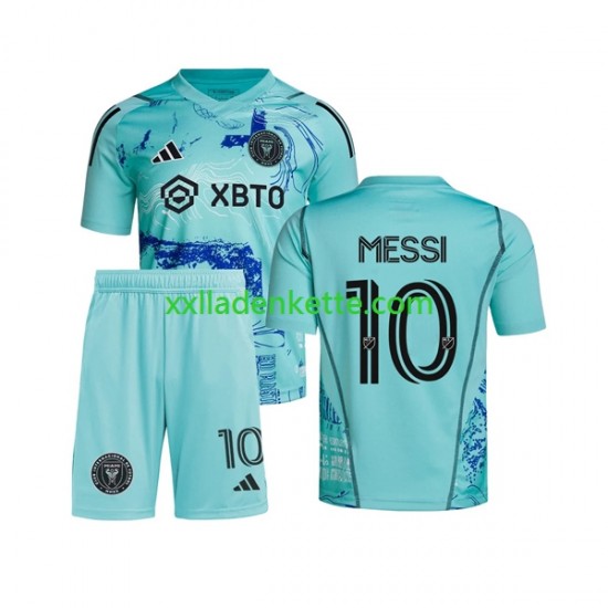 Fußballtrikot Inter Miami Lionel Messi 10 Special Kinder Heim 2023-2024 Kurzarm