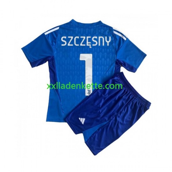 Fußballtrikot Juventus Turin Wojciech Szczesny 1 Torwart Kinder Heim 2023-2024 Kurzarm