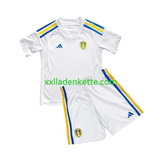 Fußballtrikot Leeds United Kinder Heim 2023-2024 Kurzarm