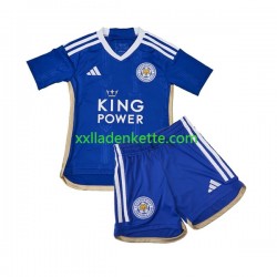 Fußballtrikot Leicester City Kinder Heim 2023-2024 Kurzarm