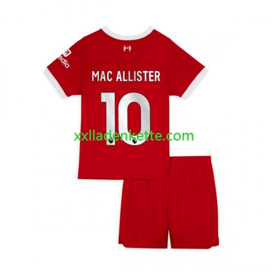 Fußballtrikot Liverpool Alexis Mac Allister 10 Kinder Heim 2023-2024 Kurzarm