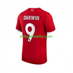 Fußballtrikot Liverpool Darwin Nunez 9 Herren Heim 2023-2024 Kurzarm