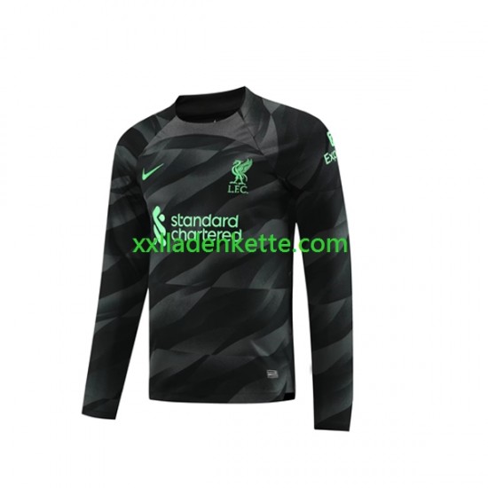 Fußballtrikot Liverpool Torwart Herren Auswärts 2023-2024 Langarm