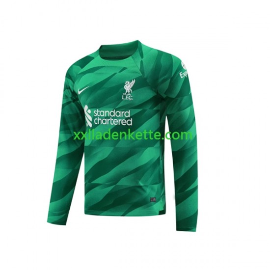 Fußballtrikot Liverpool Torwart Herren Heim 2023-2024 Langarm