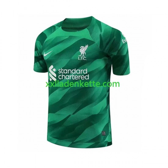Fußballtrikot Liverpool Torwart Herren Heim 2023-2024 Kurzarm