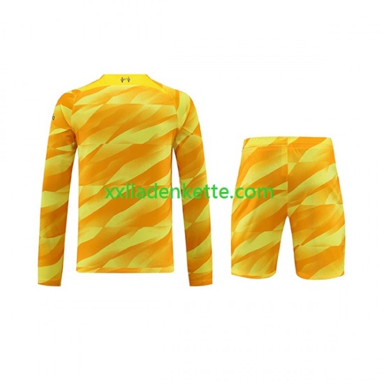Fußballtrikot Liverpool Torwart Kinder Ausweich 2023-2024 Langarm