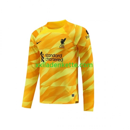Fußballtrikot Liverpool Torwart Herren Ausweich 2023-2024 Langarm