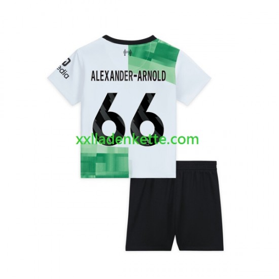 Fußballtrikot Liverpool Trent Alexander-Arnold 66 Kinder Auswärts 2023-2024 Kurzarm