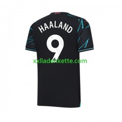 Fußballtrikot Manchester City Erling Haaland 9 Herren Ausweich 2023-2024 Kurzarm