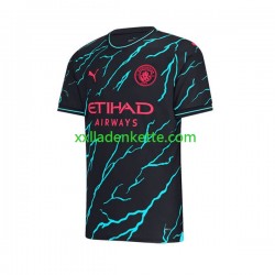 Fußballtrikot Manchester City Erling Haaland 9 Herren Ausweich 2023-2024 Kurzarm