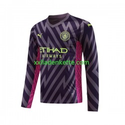 Fußballtrikot Manchester City Torwart Herren Auswärts 2023-2024 Langarm