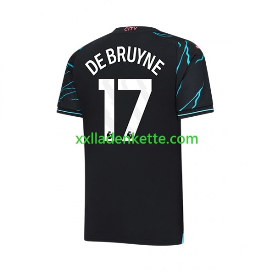 Fußballtrikot Manchester City Kevin De Bruyne 17 Herren Ausweich 2023-2024 Kurzarm