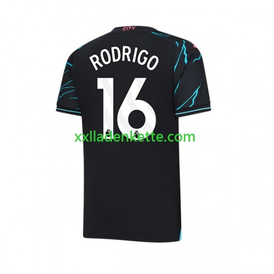 Fußballtrikot Manchester City Rodri Hernandez 16 Herren Ausweich 2023-2024 Kurzarm