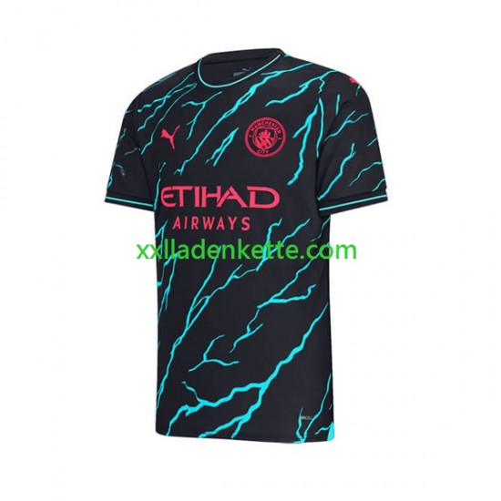 Fußballtrikot Manchester City Herren Ausweich 2023-2024 Kurzarm
