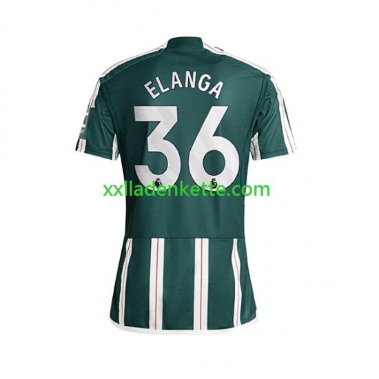 Fußballtrikot Manchester United Anthony Elanga 36 Herren Auswärts 2023-2024 Kurzarm