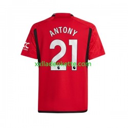 Fußballtrikot Manchester United Antony Matheus 21 Herren Heim 2023-2024 Kurzarm