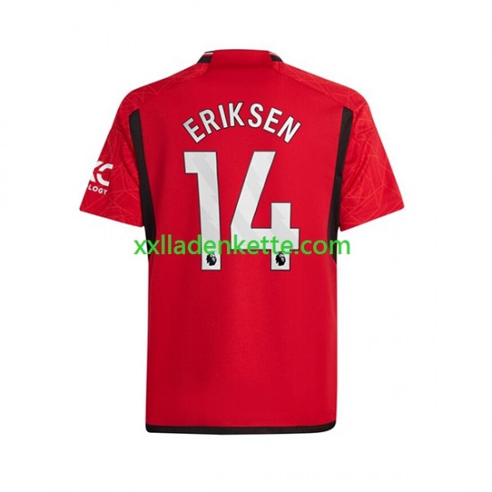Fußballtrikot Manchester United Eriksen 14 Herren Heim 2023-2024 Kurzarm