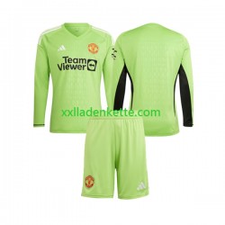 Fußballtrikot Manchester United Torwart Kinder Heim 2023-2024 Langarm