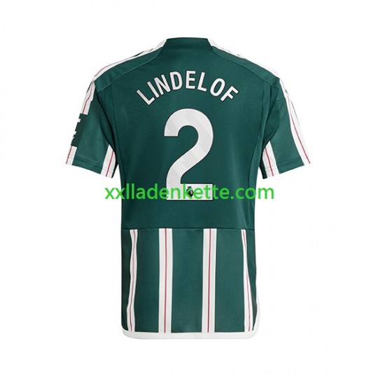 Fußballtrikot Manchester United Lindelof 2 Herren Auswärts 2023-2024 Kurzarm