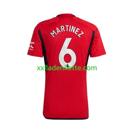 Fußballtrikot Manchester United Lisandro Martinez 6 Herren Heim 2023-2024 Kurzarm