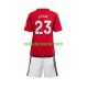 Fußballtrikot Manchester United Luke Shaw 23 Kinder Heim 2023-2024 Kurzarm