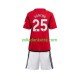 Fußballtrikot Manchester United Sancho 25 Kinder Heim 2023-2024 Kurzarm