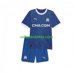 Fußballtrikot Olympique Marseille Kinder Auswärts 2023-2024 Kurzarm