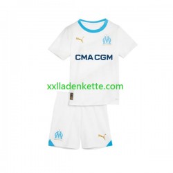 Fußballtrikot Olympique Marseille Kinder Heim 2023-2024 Kurzarm