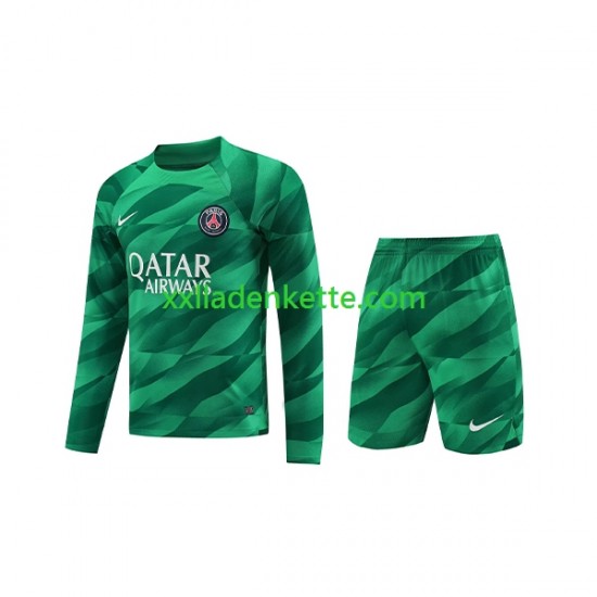Fußballtrikot Paris Saint-Germain Torwart Kinder Heim 2023-2024 Langarm