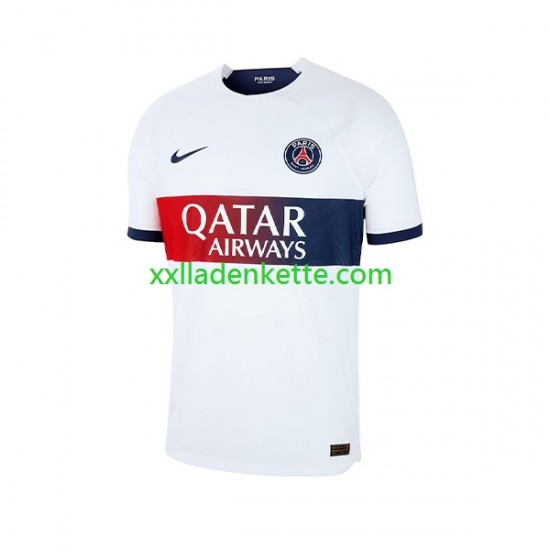 Fußballtrikot Paris Saint-Germain Mbappé Kylian 7 Kinder Auswärts 2023-2024 Kurzarm
