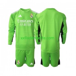 Fußballtrikot Real Madrid Torwart Kinder Heim 2023-2024 Langarm